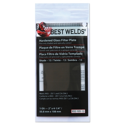 BW-2X4-1/4 #13 GLASS FILTER PLATE